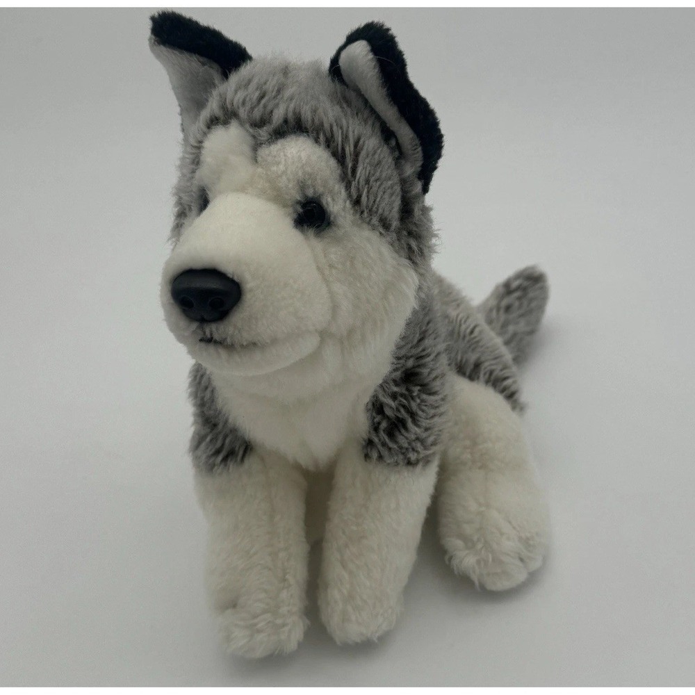 Animal Alley Husky Dog Plush Gray White Stuffed Animal Toys R Us 2017 Soft HTF